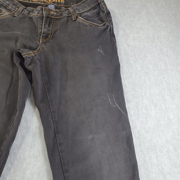 Blue Faith Jeans Womens 6 Black Skinny Straight Leg Denim - Picture 6 of 9